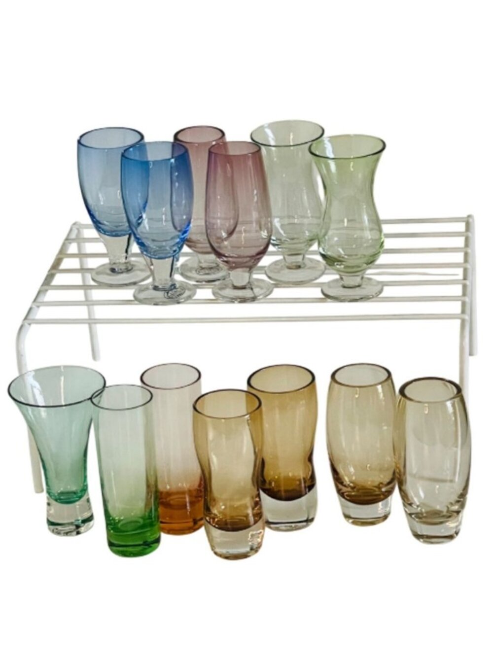 Home Essentials Beyond Multicolor Shot / Cordial Glasses 13 Piece Mixed Lot NEW